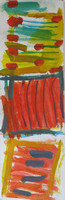 "At the Cafe"    acrylic on board   55x15cm  2020