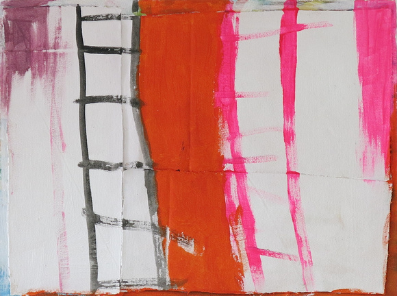 SOLD   "Pink Lines"  Oil on Canvas  50x40cm